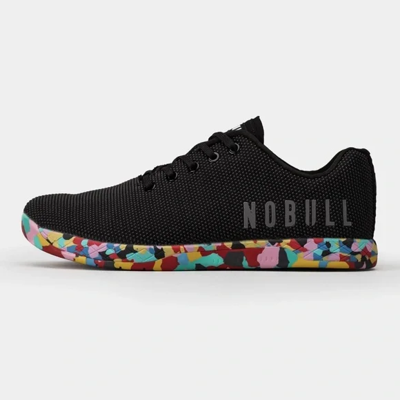 NoBull Black Space Floral Trainer No Bull NOBULL Black Space Floral Low Top Mesh Trainer Shoes  main image 2